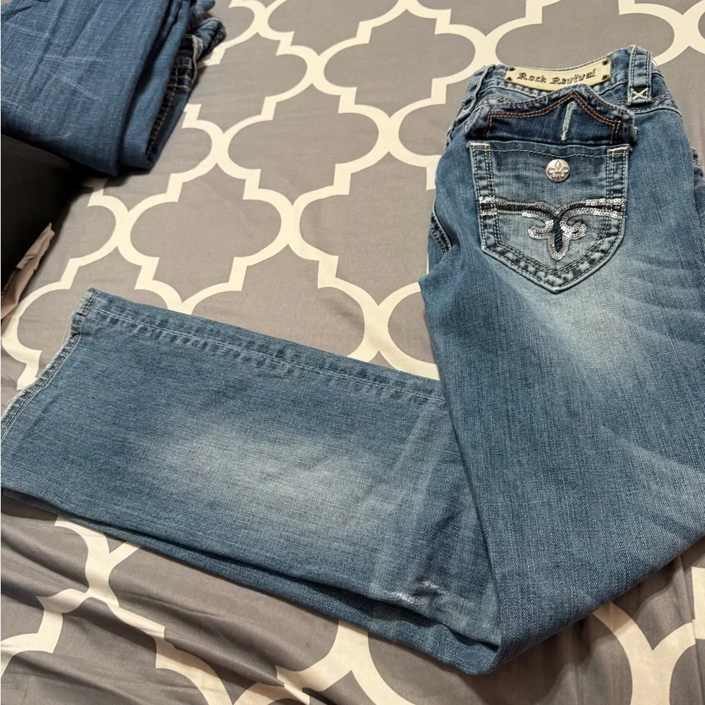 Embellished Blue Jeans - Picture 7 of 8